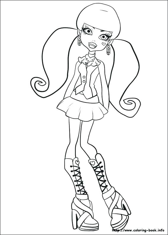 567x794 Monster High Coloring Games