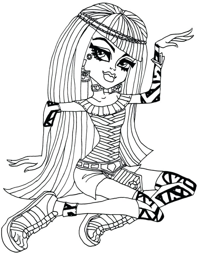 687x868 Amazing Monster High Coloring Pages Pdf Or Medium Size