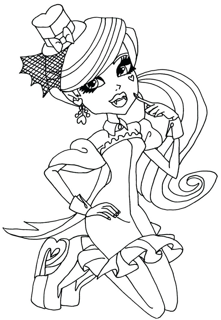 736x1062 Draculaura Coloring Pages Fresh Monster High Coloring Pages