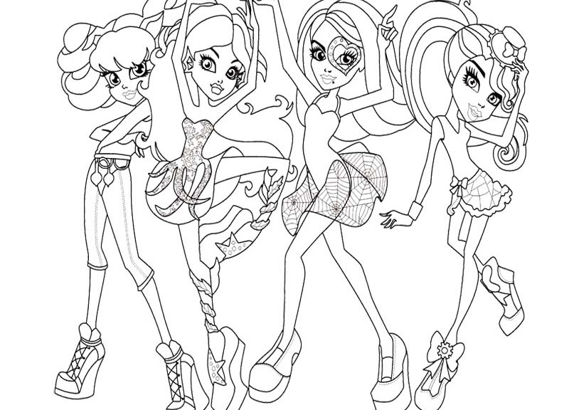 800x576 Monster High Coloring Pages
