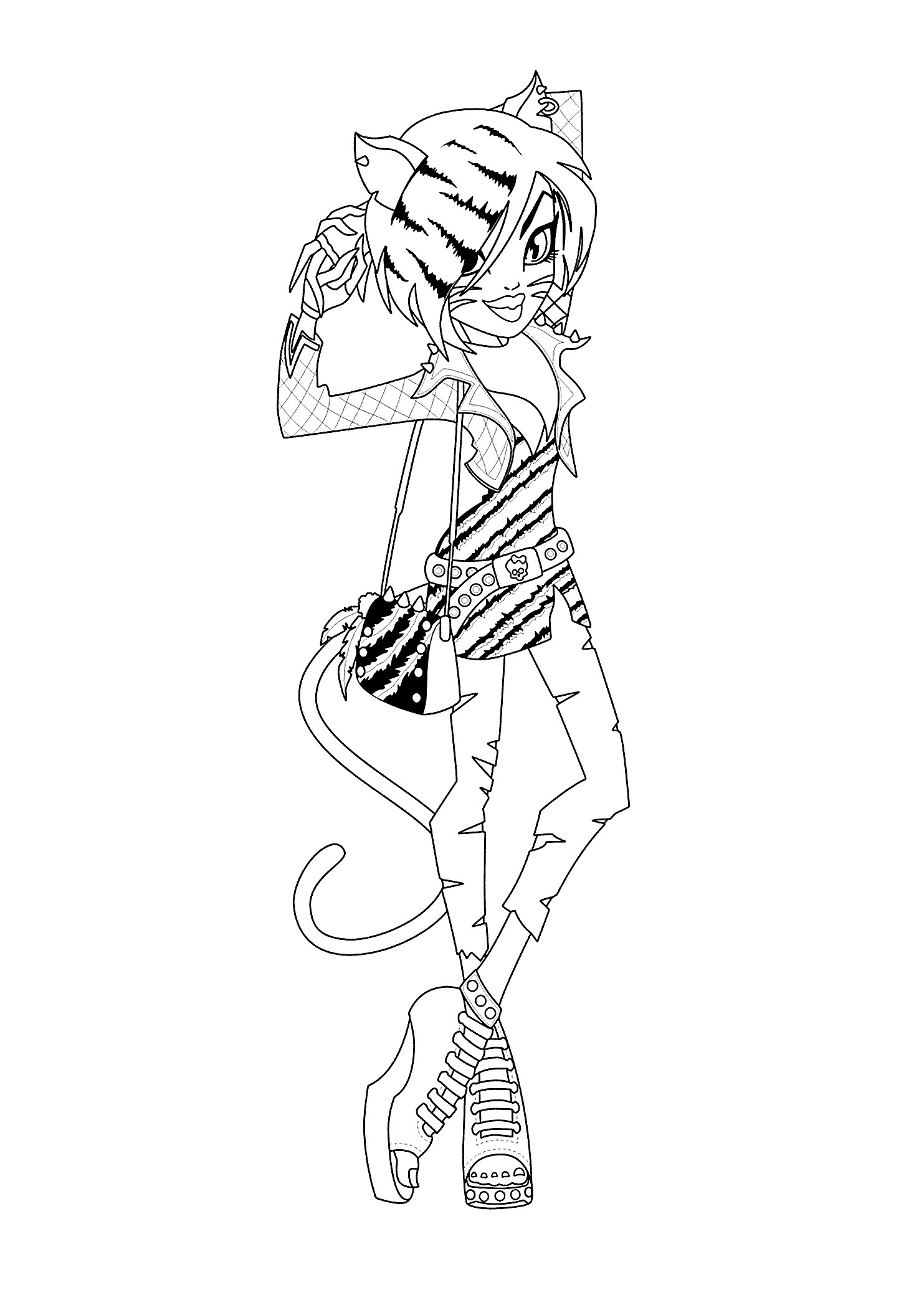 1483x2079 Monster High Coloring Pages All Characters Printable