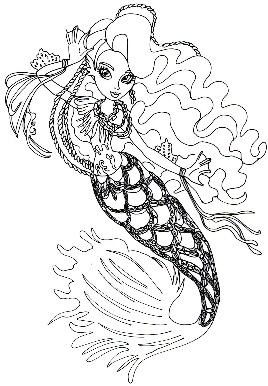 1110x1600 Monster High Coloring Pages To Print Out
