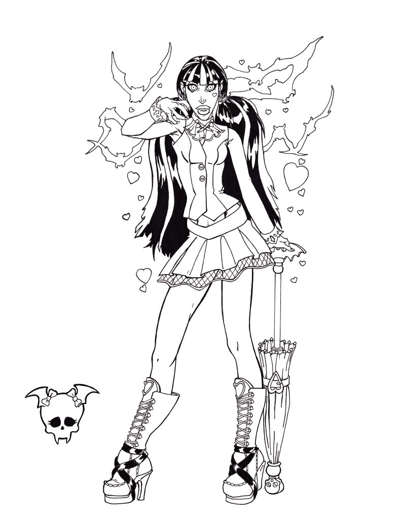 791x1024 Monster High Coloring Pages That You Can Print Gallery