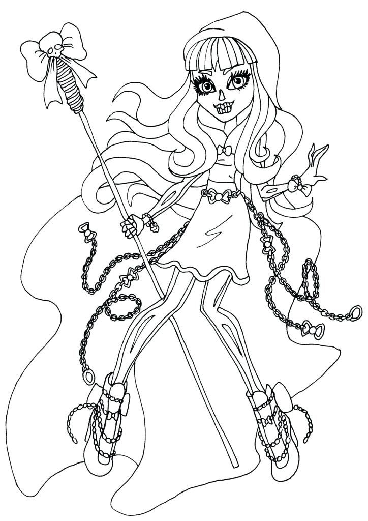 724x1024 Monster High Doll Free Coloring Pages Monster High Coloring Pages
