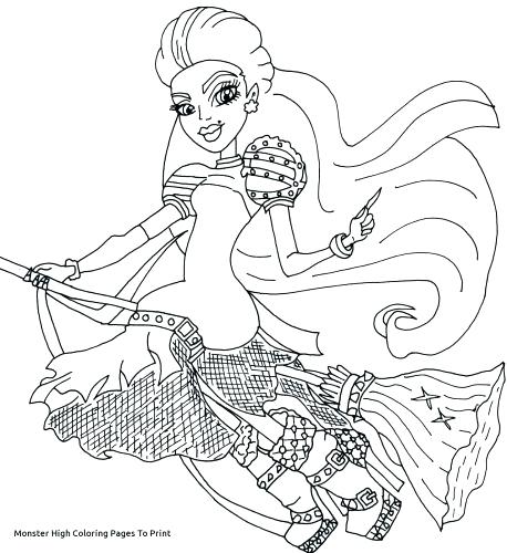 458x500 Free Monster High Coloring Pages Print Monster High Coloring Pages