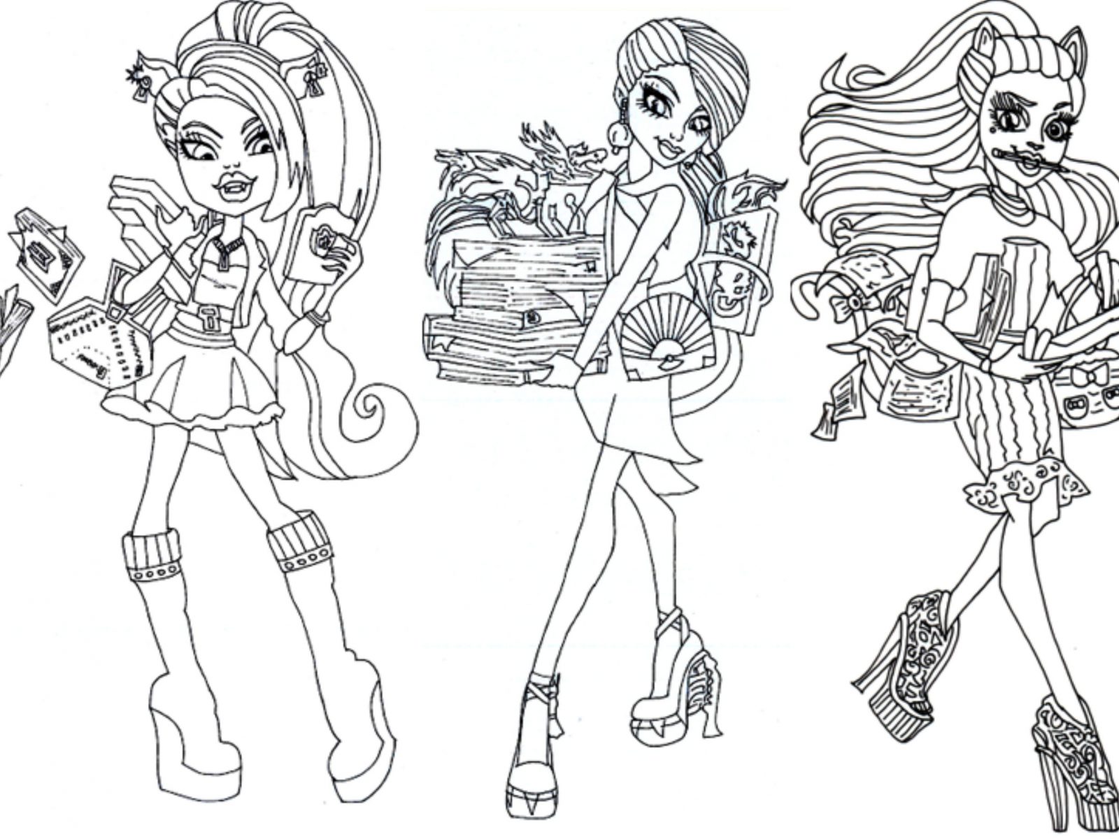 Monster High Coloring Pages Scaris
