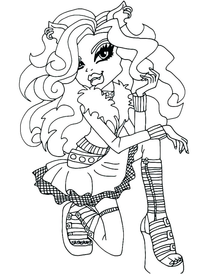 707x909 Monster High Coloring In Monster High Coloring Games Online