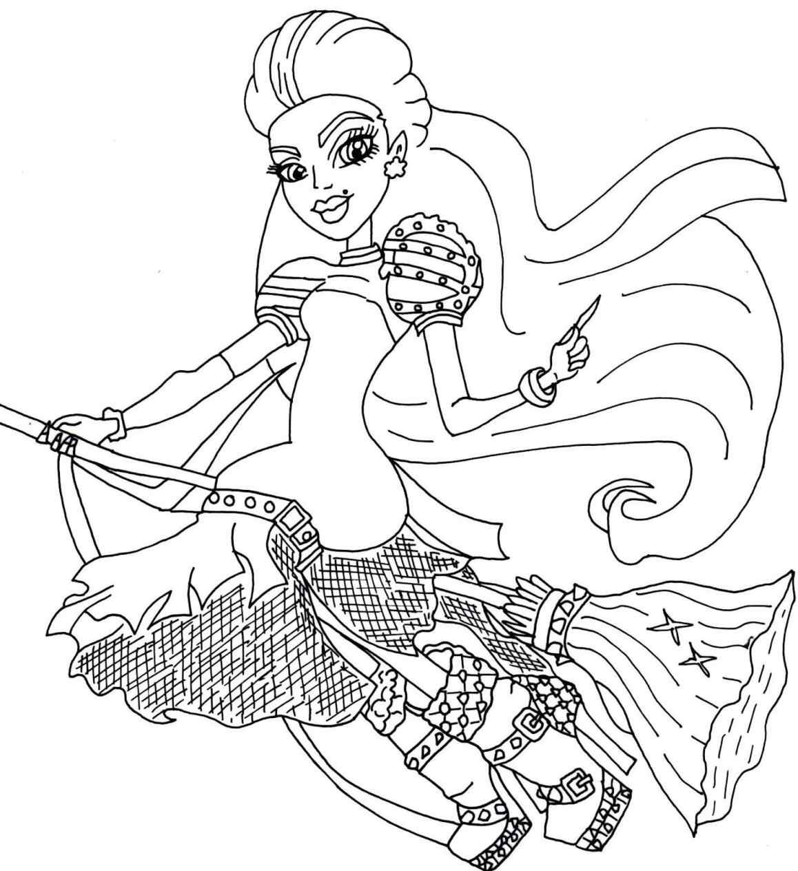 1158x1264 Monster High Coloring Pages Printable Scaris Online Coloring