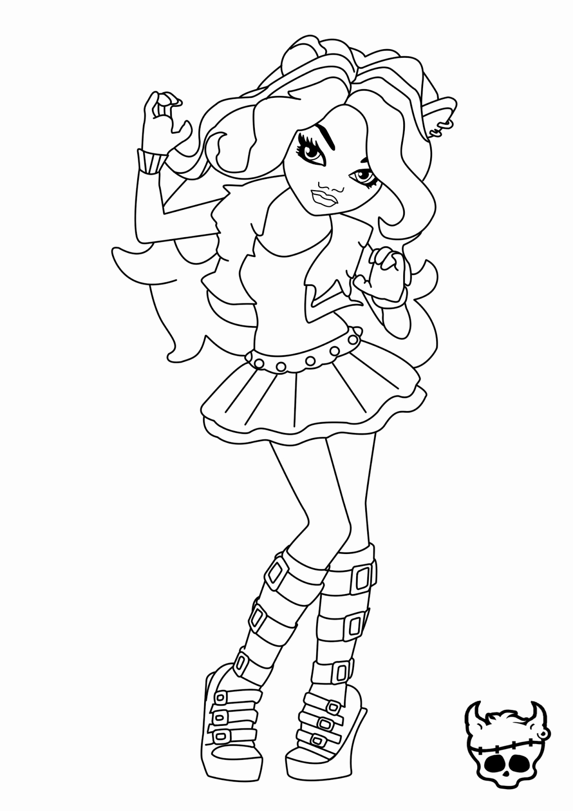 1131x1600 Monster High Coloring Pages Scaris