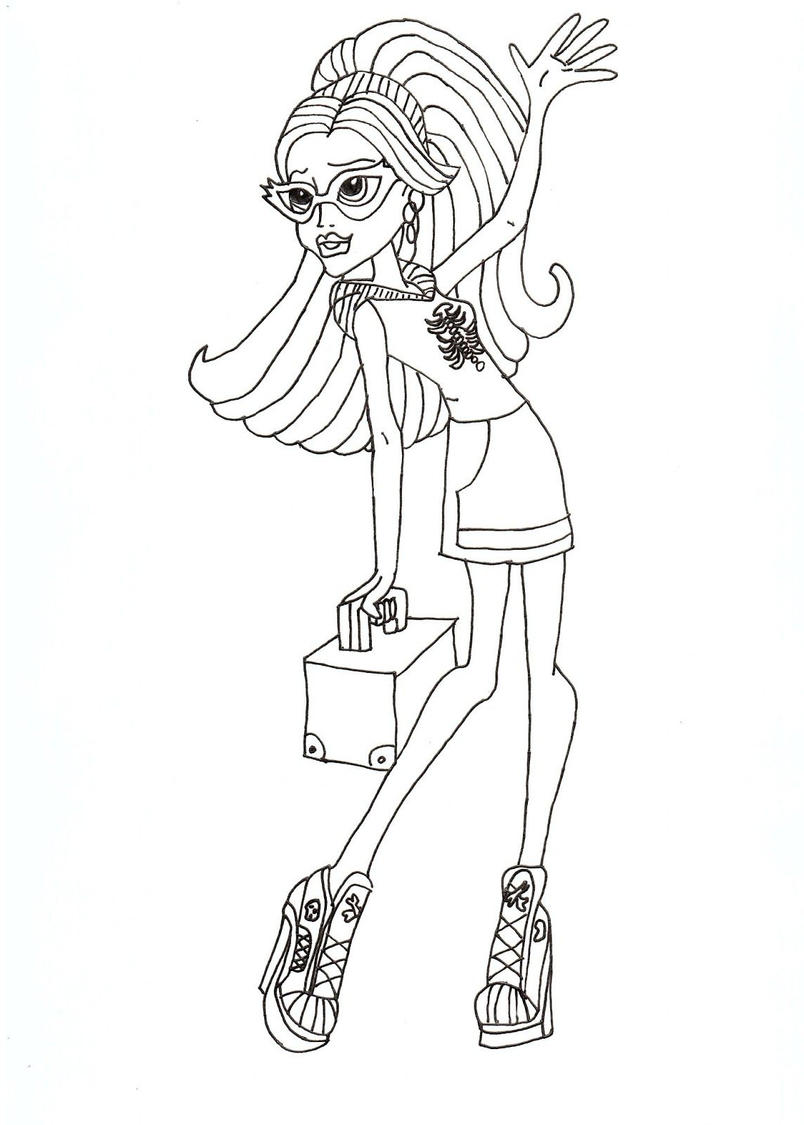 1144x1600 Ghoulia Yelps Scaris Coloring Sheet