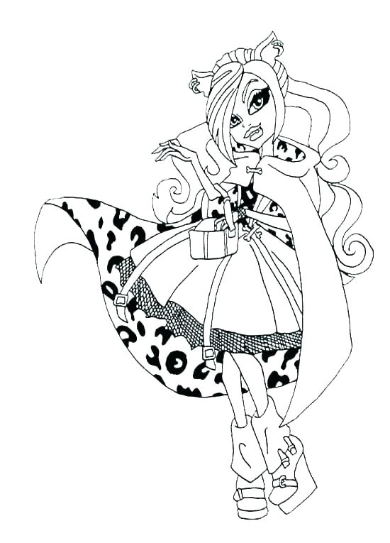 550x765 Monster High Clawdeen Coloring Pages Coloring Pages Wolf Coloring