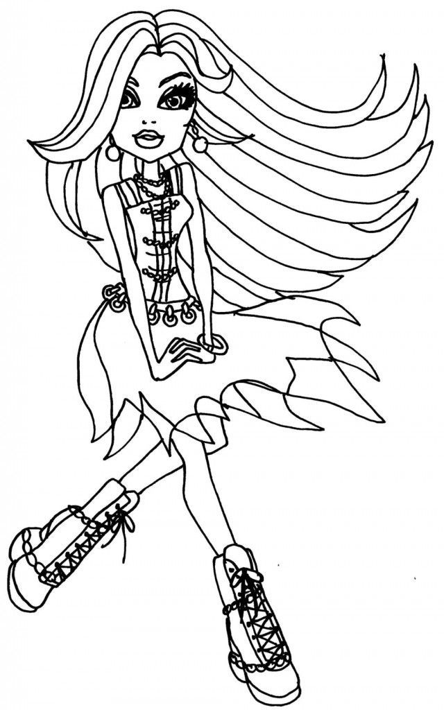 640x1024 Free Printable Monster High Coloring Pages For Kids