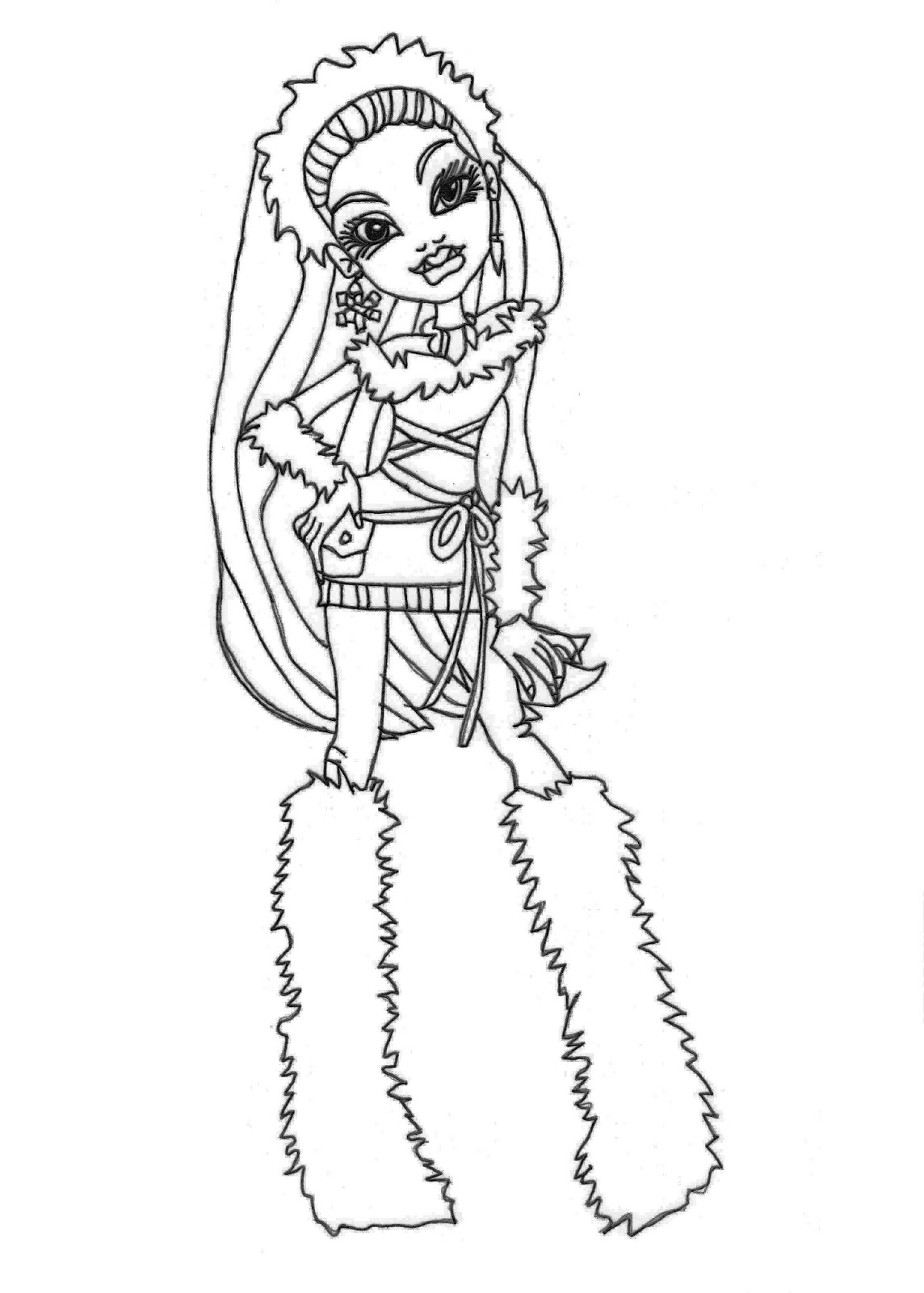 1144x1600 Monster High Abbey Coloring Pages