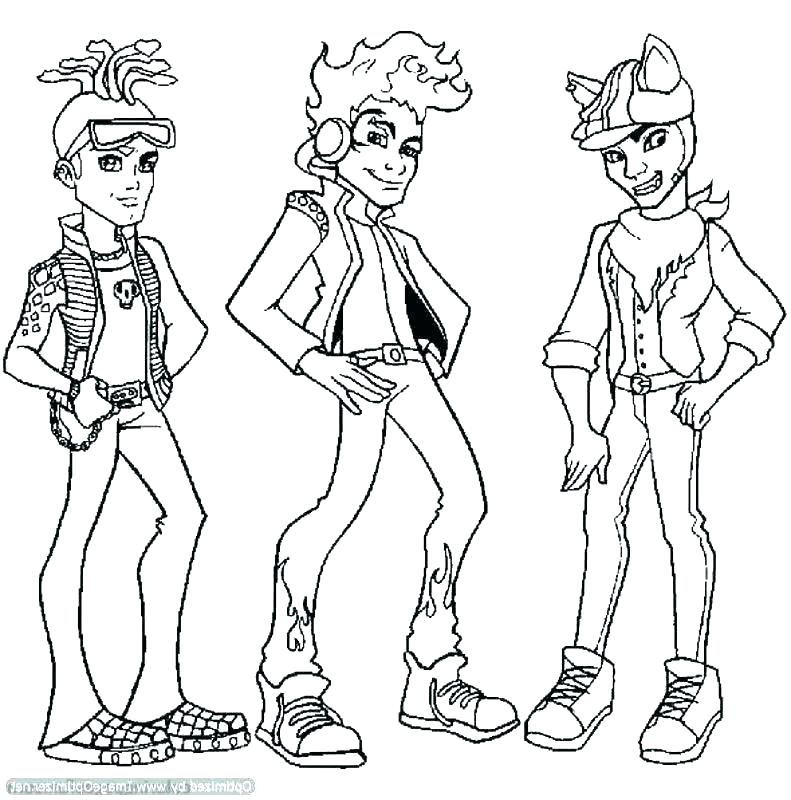 791x800 Printable Monster High Coloring Pages Monster High Coloring