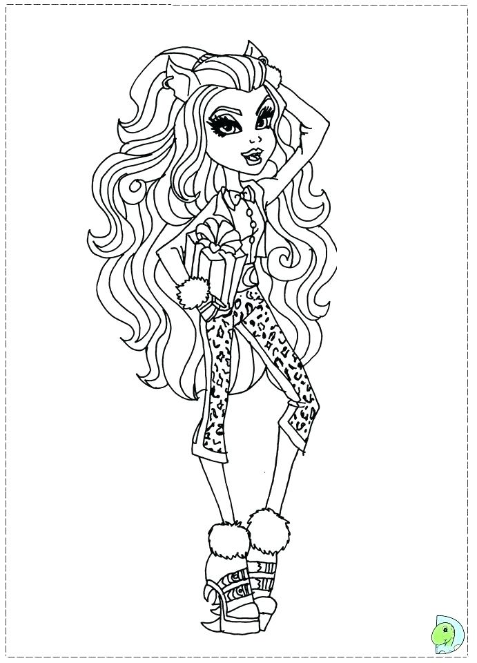 691x960 Free Coloring Pages Monster High