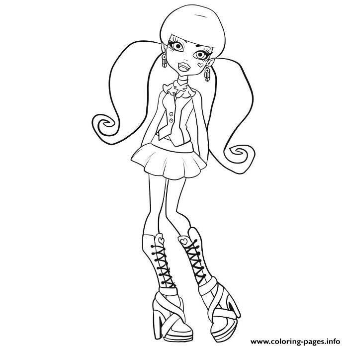 700x700 Print Monster High Draculaura Coloring Pages Color Monster