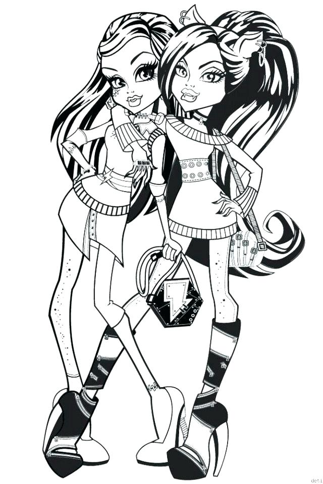 640x960 Monster High Draculaura Coloring Pages