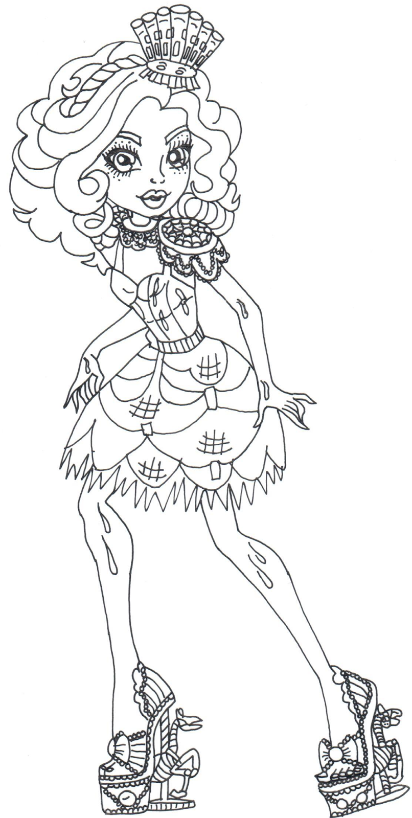 806x1600 Free Printable Monster High Coloring Pages Gooliope Jellington