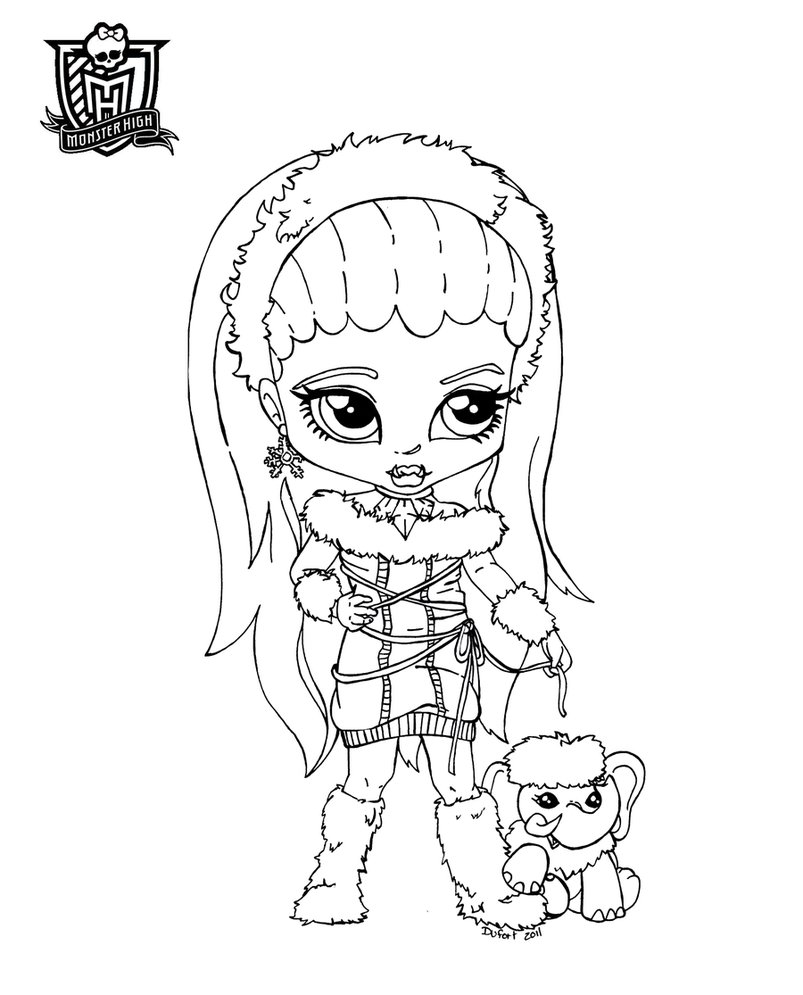 803x995 Monster High Coloring Pages
