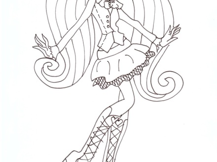440x330 Monster High Coloring Pages Draculaura Coloring Home, Draculaura