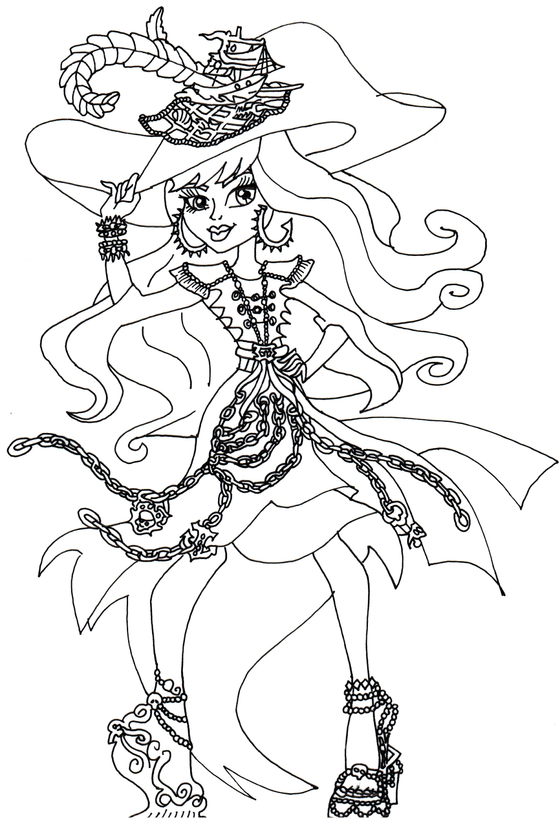 1093x1600 Monster High Coloring Pages