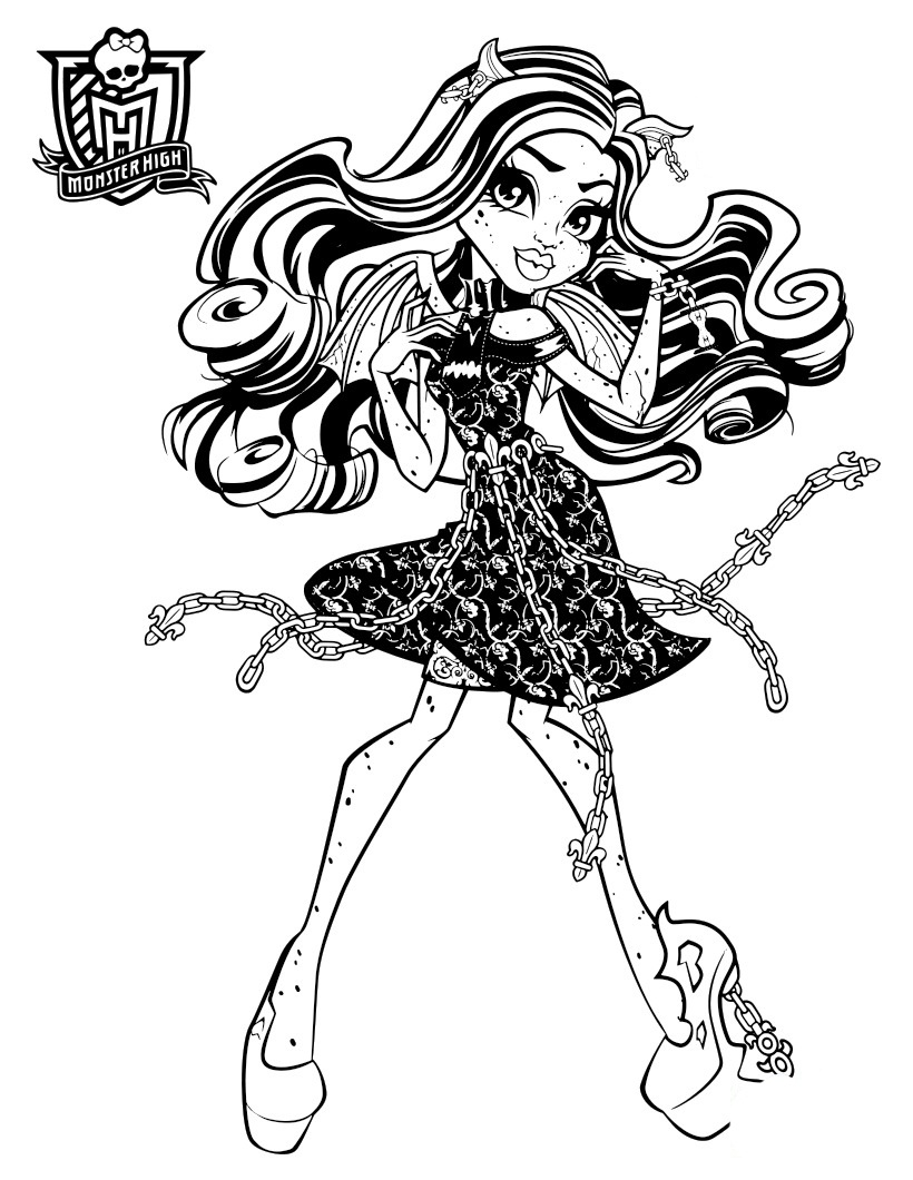820x1060 Monster High Haunted Coloring Pages To Download And Print For Free
