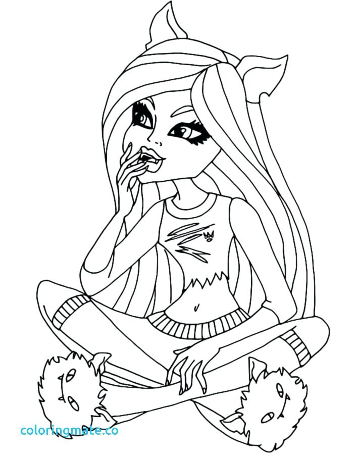 707x909 Monster High Coloring Pages Clawdeen Wolf Monster High School
