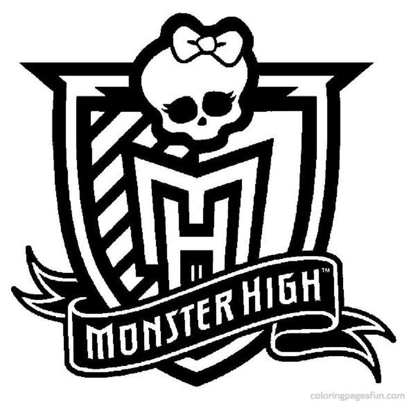 815x800 Monster High Crafts To Print Fresh Monster High Logo Coloring Page