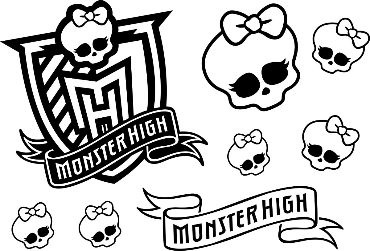 1200x815 Monster High Logo And Symbol Coloring Page