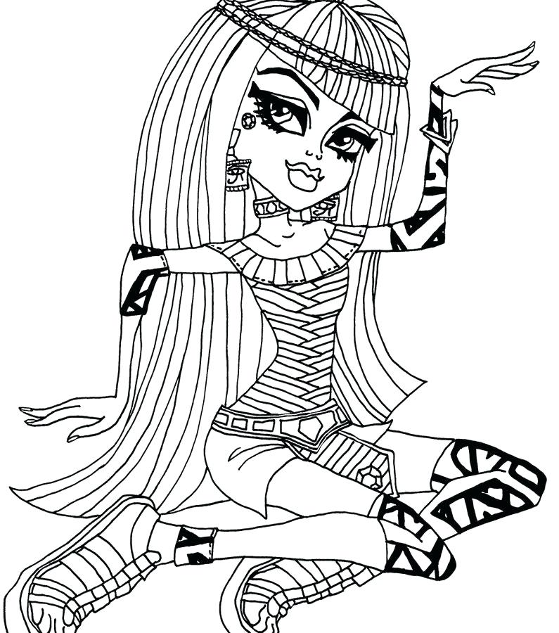 795x900 Monster High Printable Coloring Pages Free Monster High Free