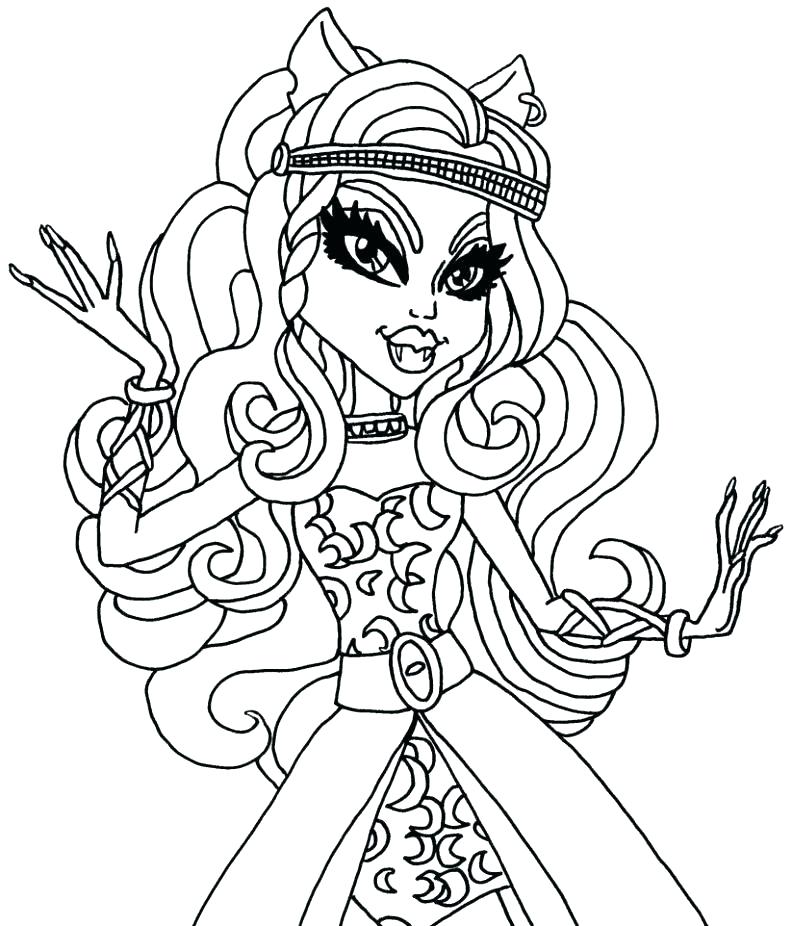 792x926 Monster High Coloring Pages Icontent