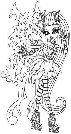 236x444 Free Printable Monster High Coloring Pages For Kids Monster High