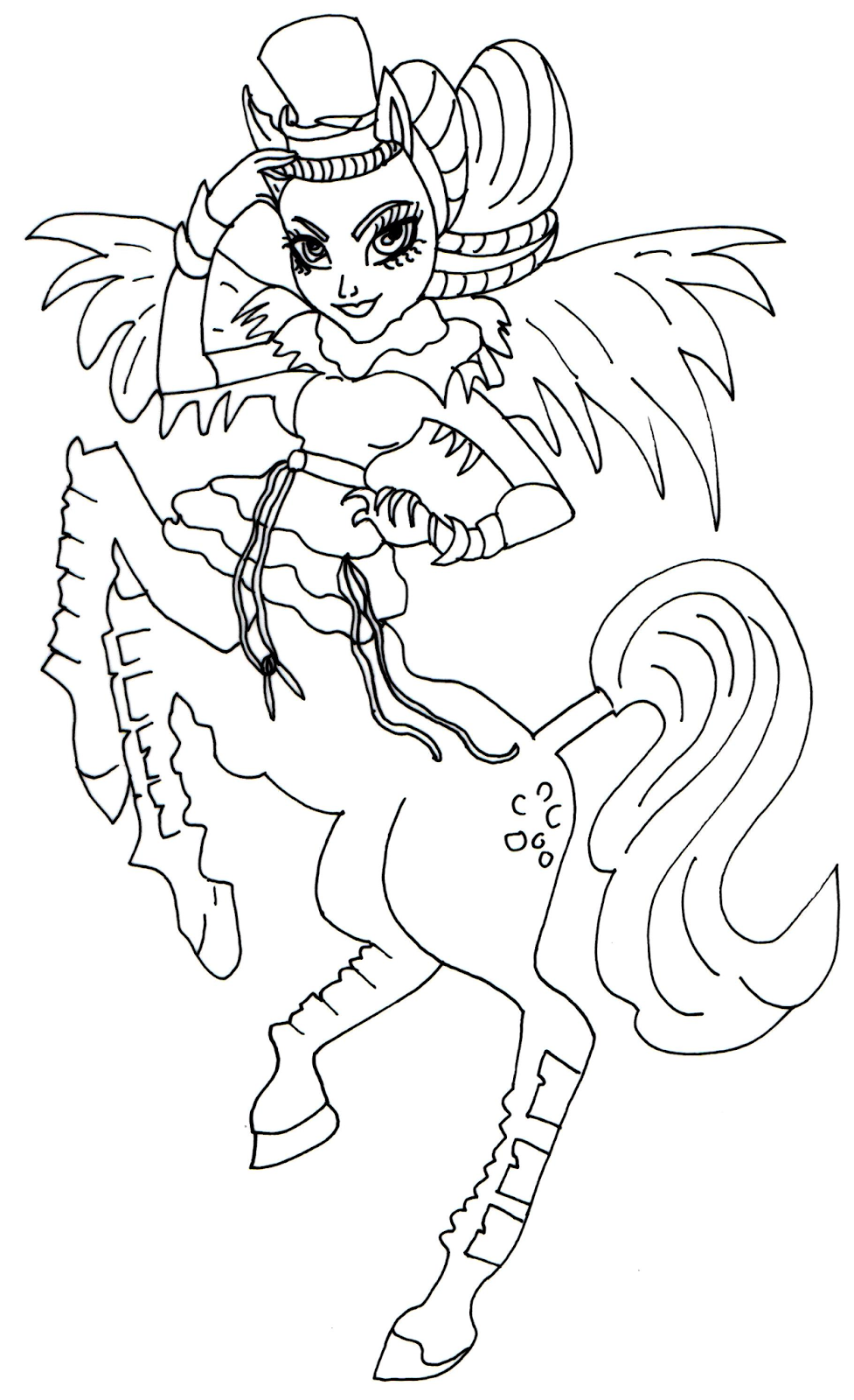 977x1600 Monster High Howleen Coloring Pages