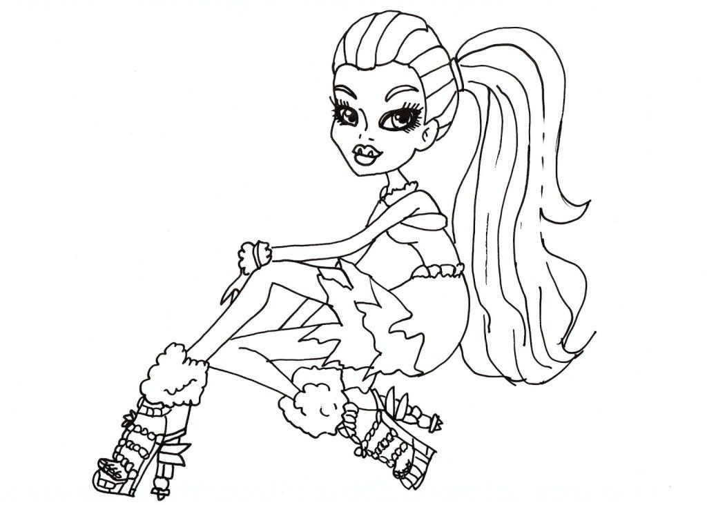 1024x732 Monster High Coloring Pages The Sun Flower Pages
