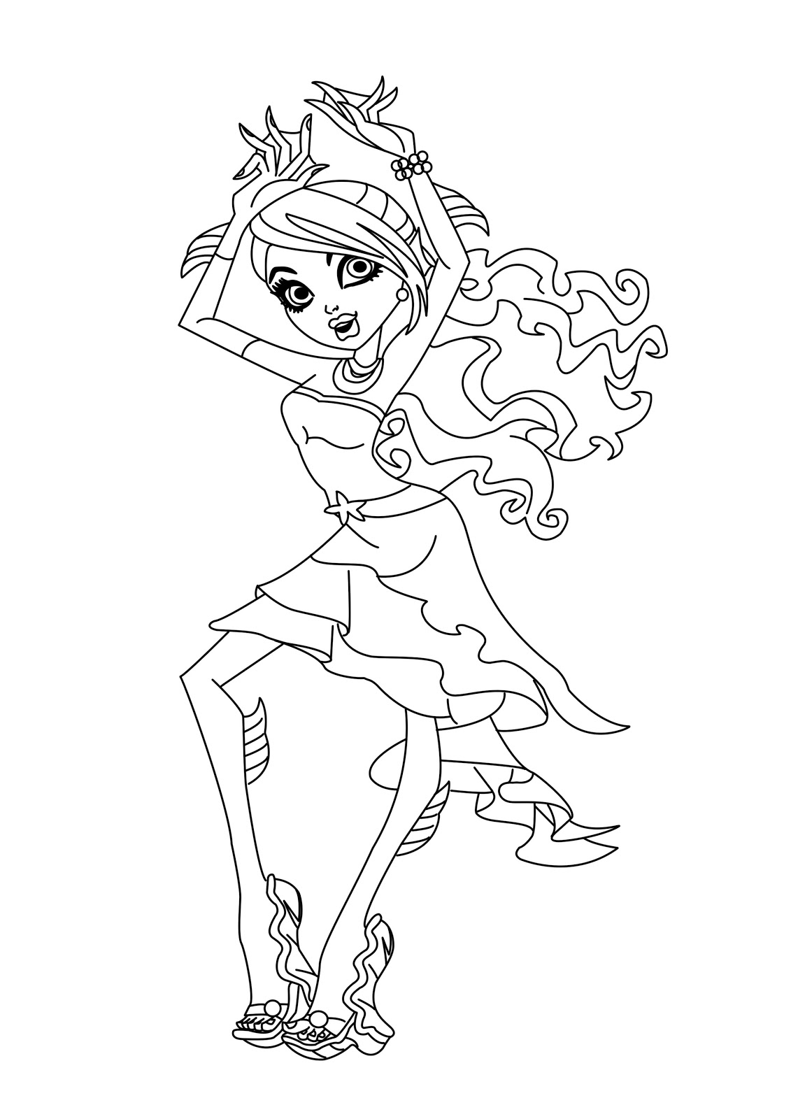 1131x1600 Monster High Color Pagesfree Coloring Pages For Kids Free