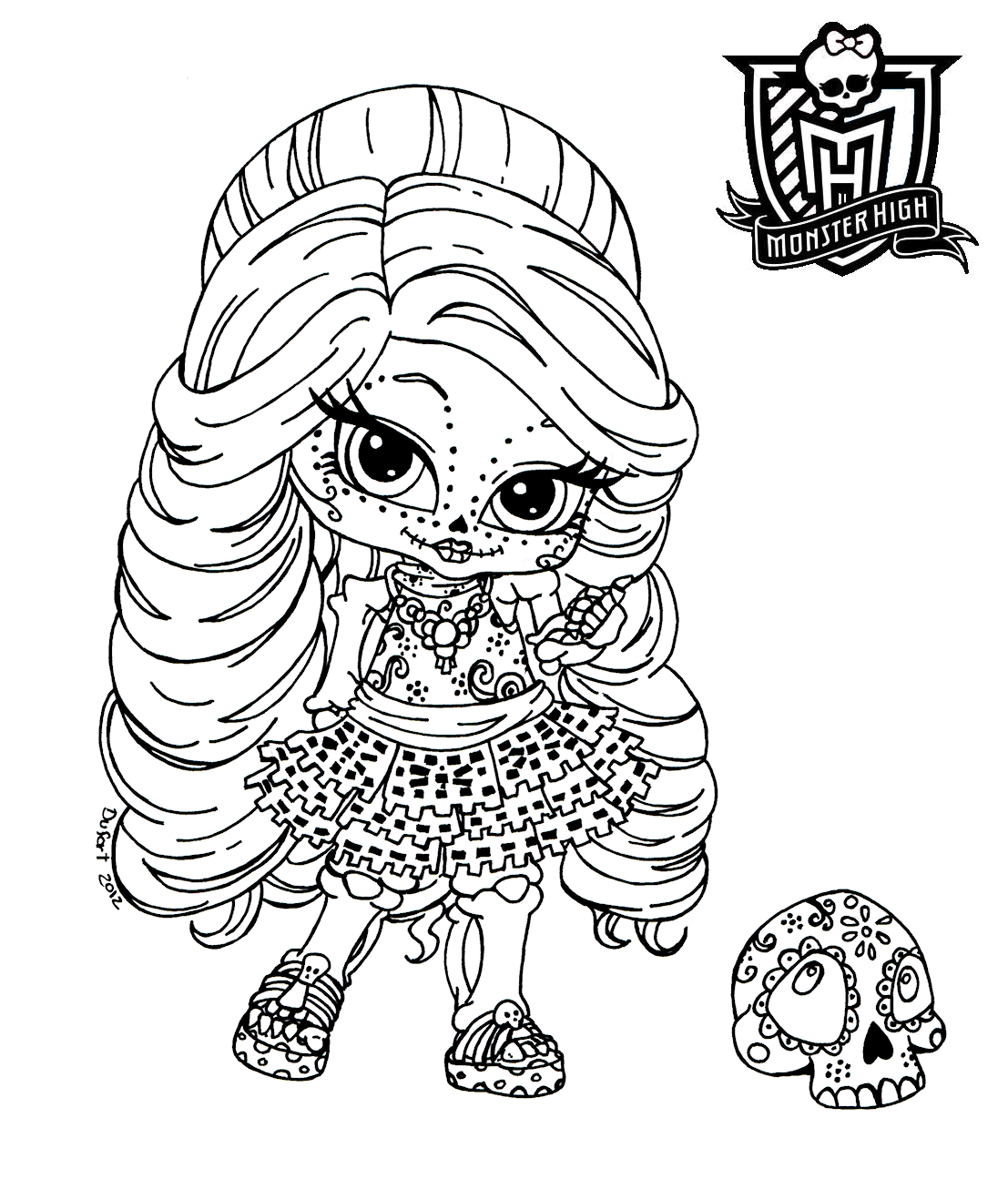 1107x1306 Baby Monster High Coloring Pages Monster High Coloring Pages