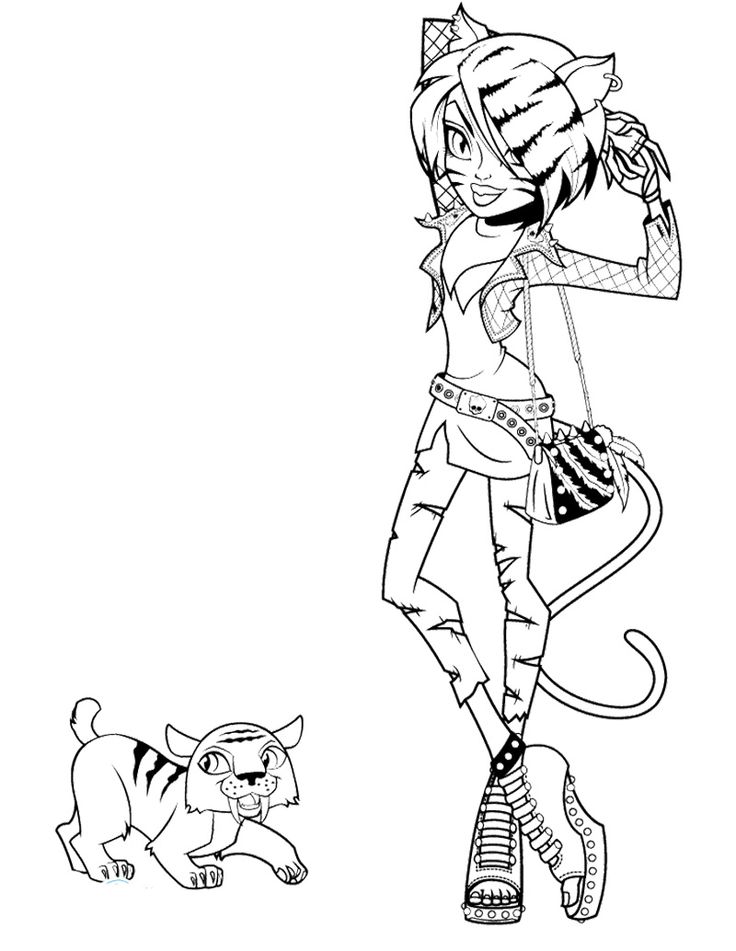 736x951 Toralei Monster High Pets Coloring Pages