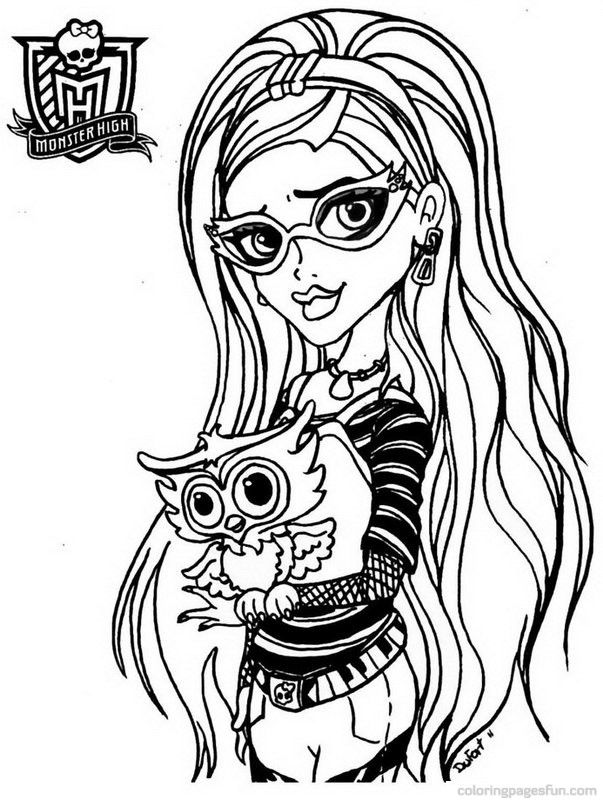 603x800 Monster High Coloring Pages Free Printable Coloring Pages