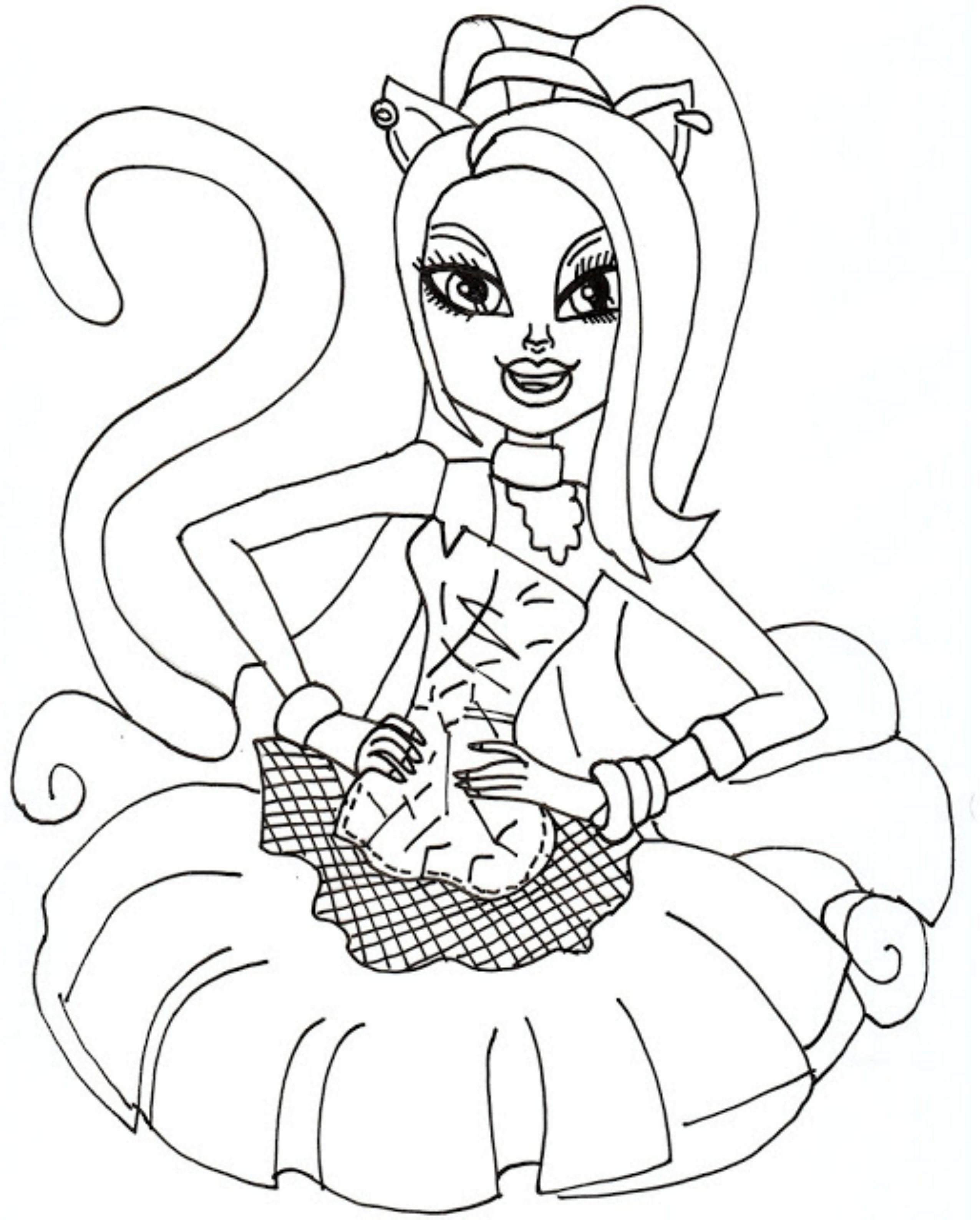 2551x3176 Monster High Printable Coloring Pages