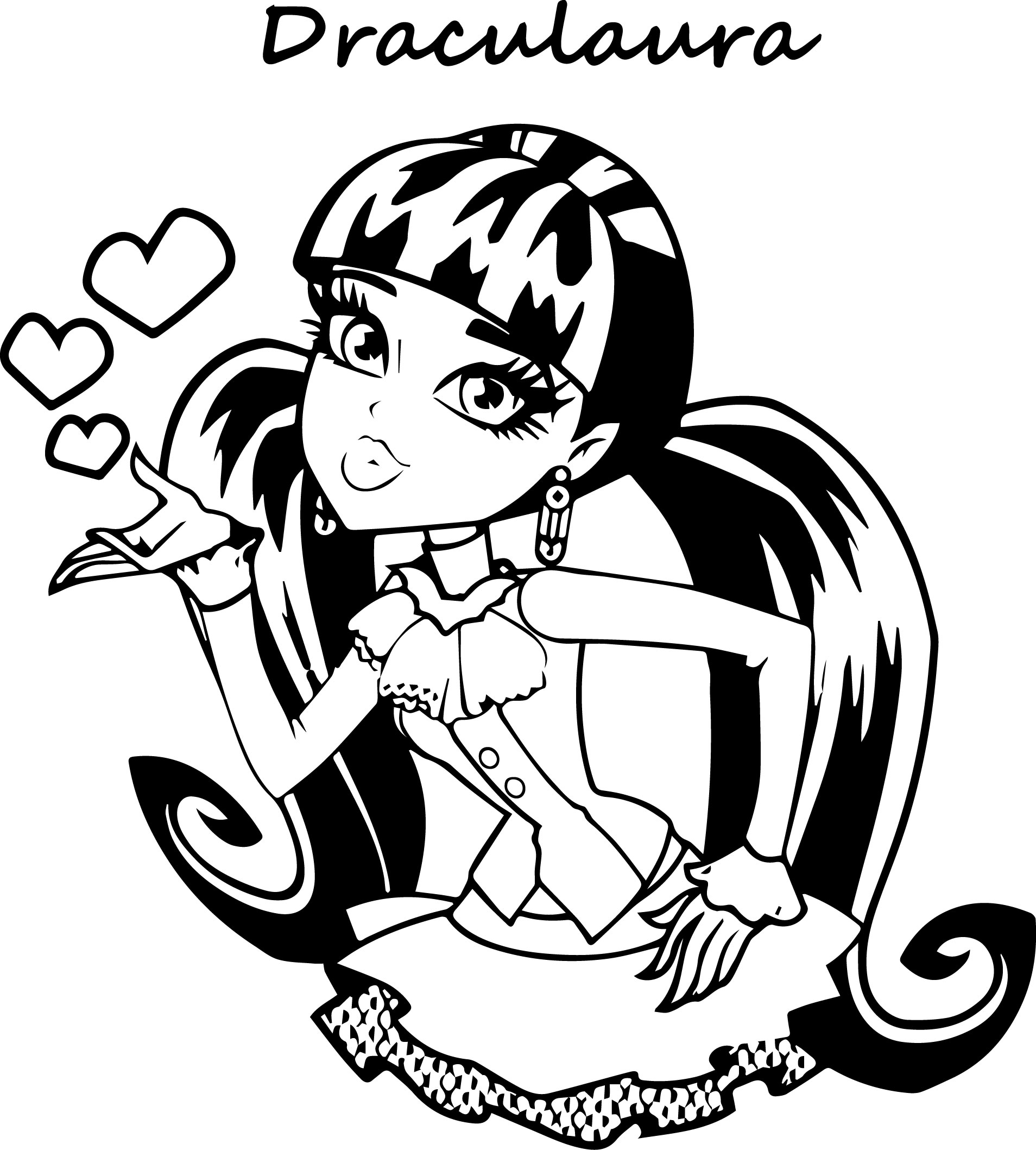 1908x2117 Monster High Printable Coloring Pages