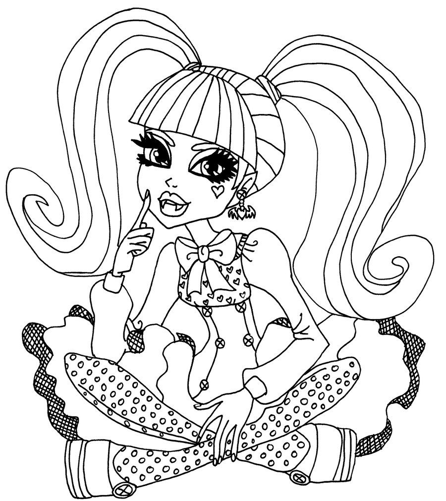 900x1011 Free Printable Monster High Coloring Pages For Kids Monster High