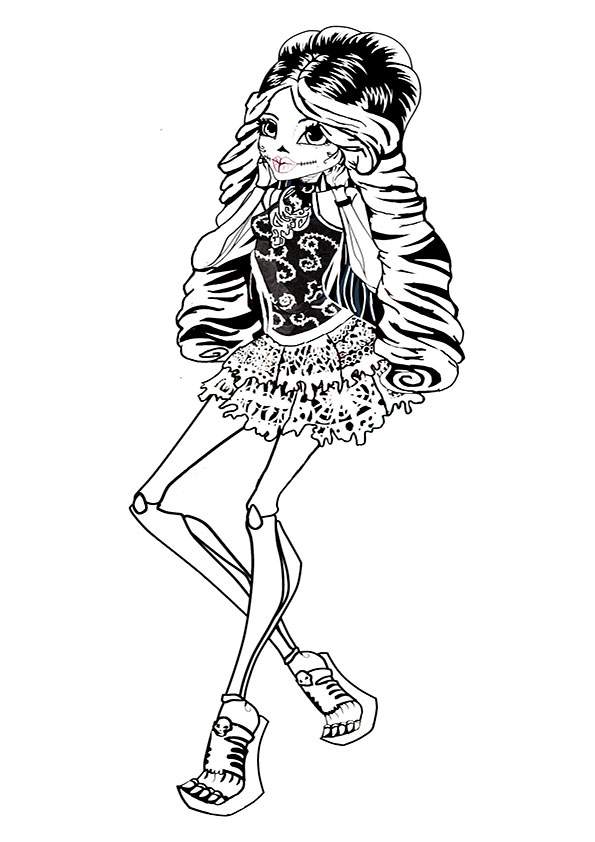595x842 Monster High Skelita Coloring Pages