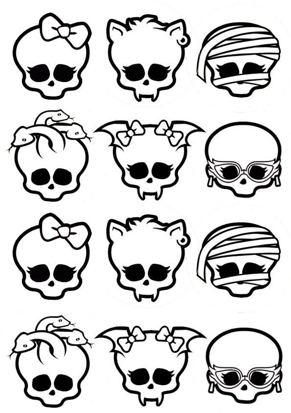 595x842 Monster High Symbols Coloring Pages