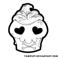 236x236 Printable Skull Coloring Pages Monster High Skullette Cupcake