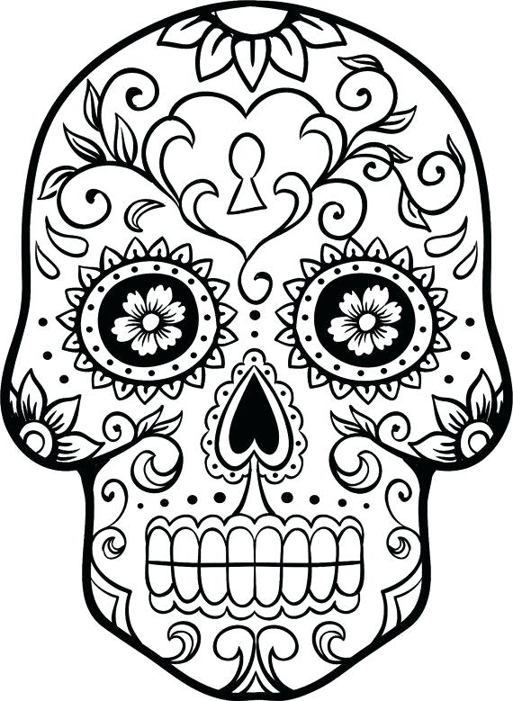 570x779 Skull Template Printable Sugar Skull Template Printable Sugar