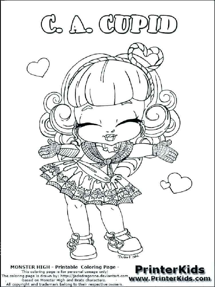750x1000 Monster High Free Coloring Pages To Print Baby Monster High