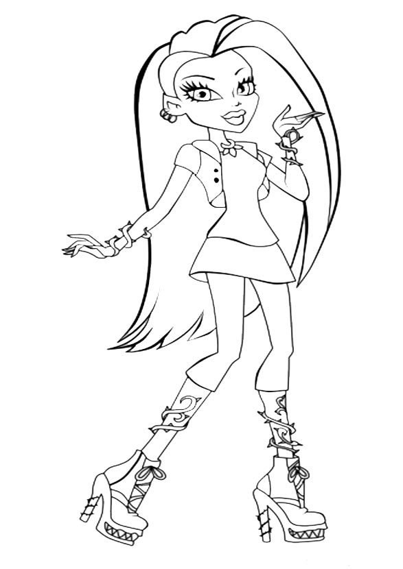 587x830 Monster High Venus Coloring Pages