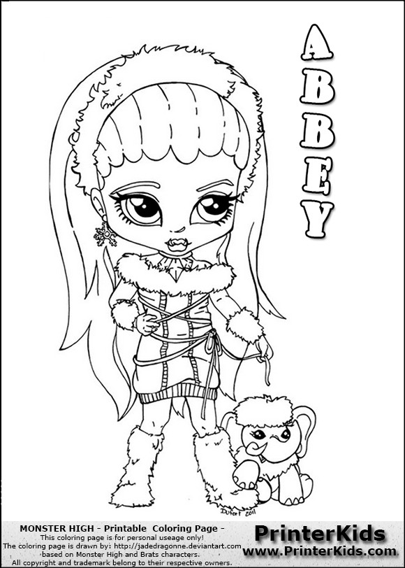 580x812 Monster High Venus Coloring Pages Luxury Baby Monster High
