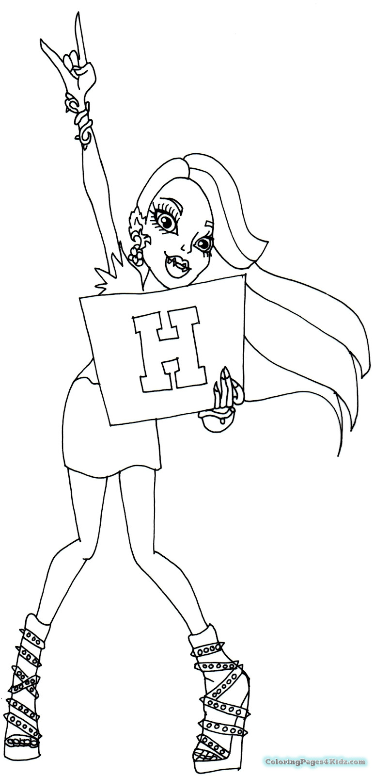 774x1600 Venus Monster High Coloring Pages For Kids At Acpra