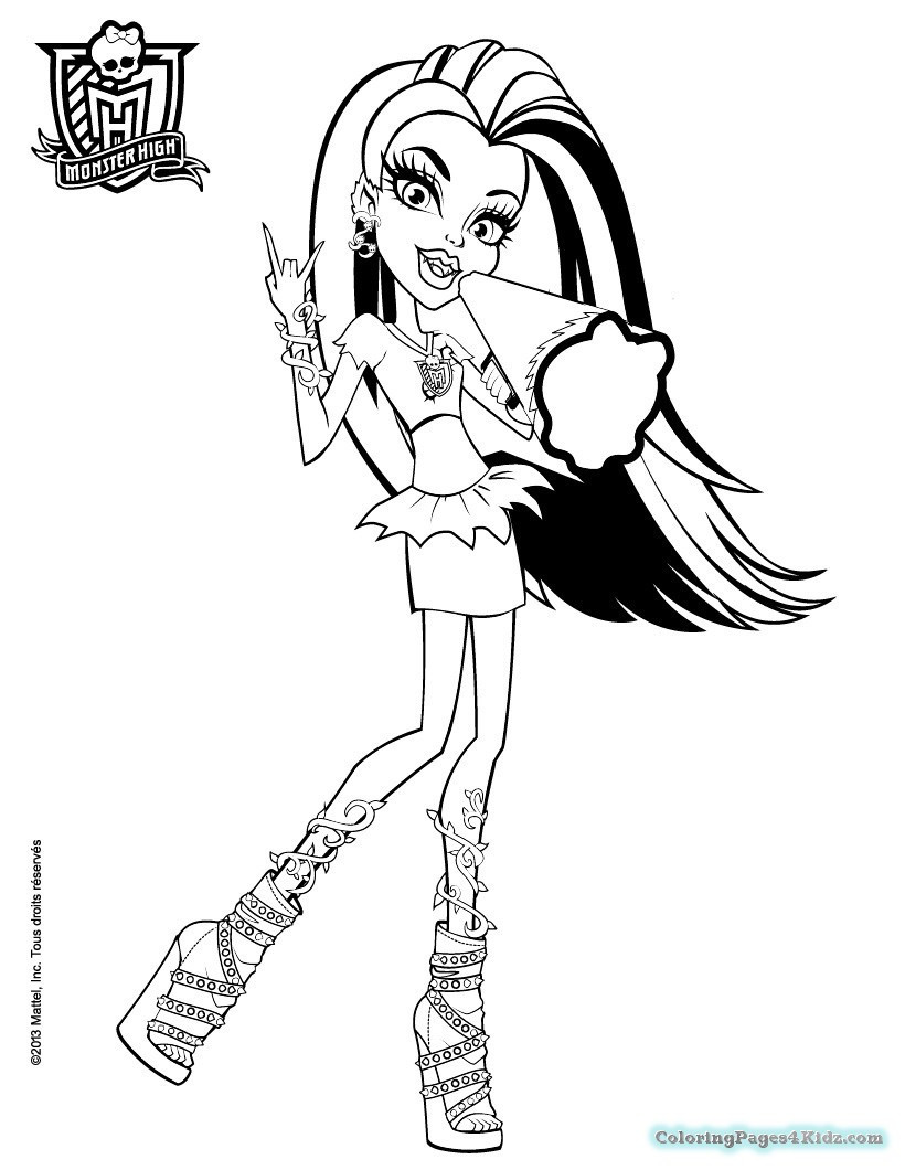 820x1060 Venus Monster High Coloring Pages For Kids Fine Tixac